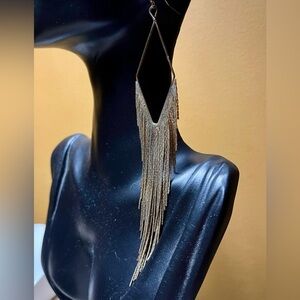 House of Harlow Long Fringe Earrings